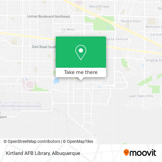 Mapa de Kirtland AFB Library