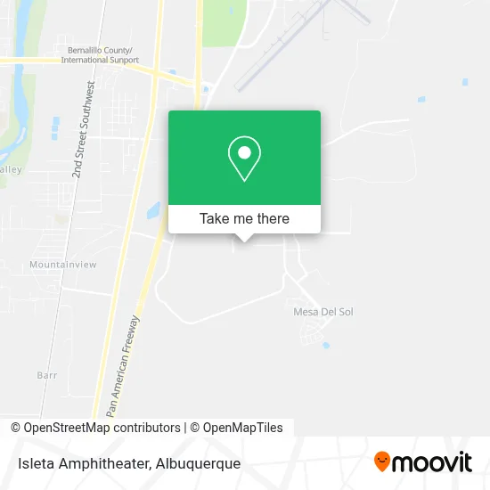 Isleta Amphitheater map