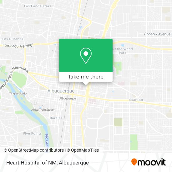 Heart Hospital of NM map