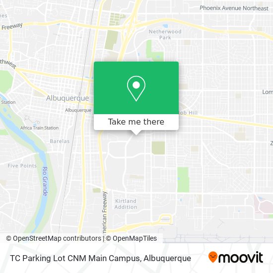 Mapa de TC Parking Lot CNM Main Campus