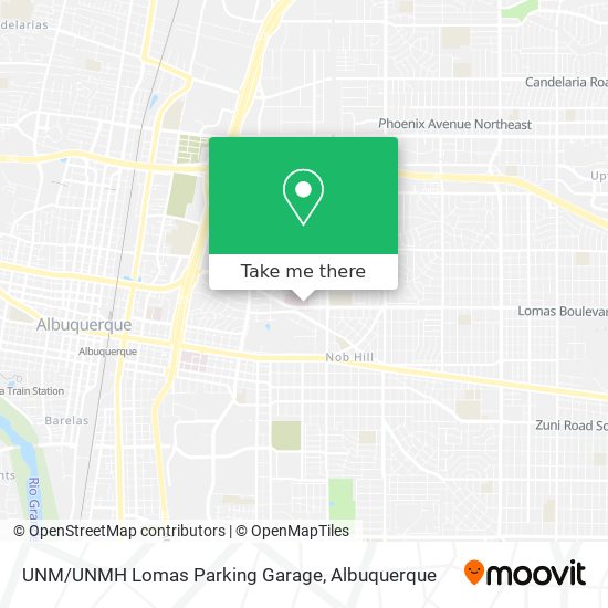 UNM/UNMH Lomas Parking Garage map