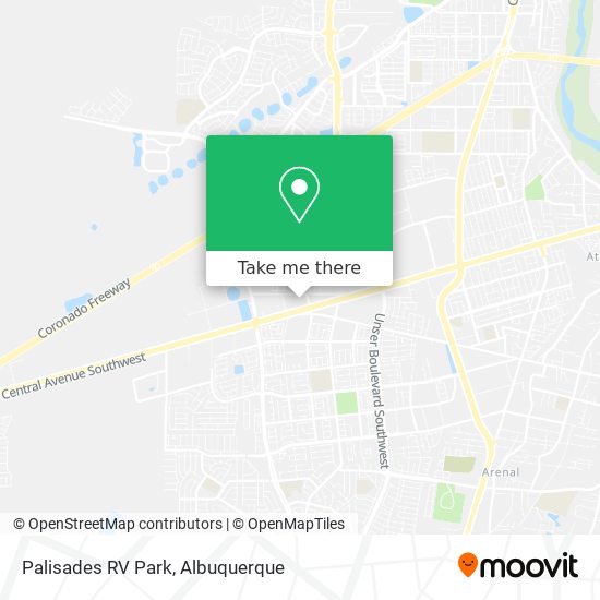 Palisades RV Park map