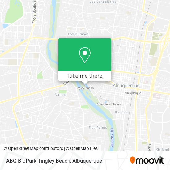 Mapa de ABQ BioPark Tingley Beach