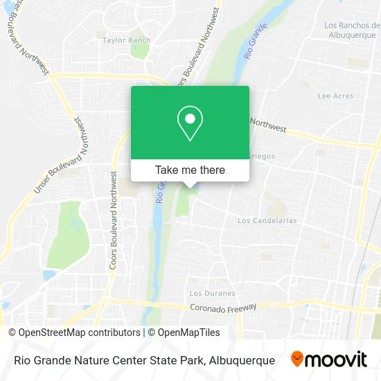 Rio Grande Nature Center State Park map