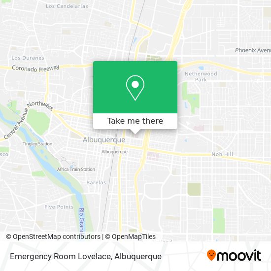 Emergency Room Lovelace map