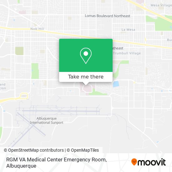 Mapa de RGM VA Medical Center Emergency Room