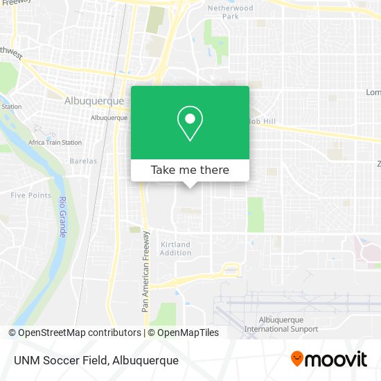 UNM Soccer Field map