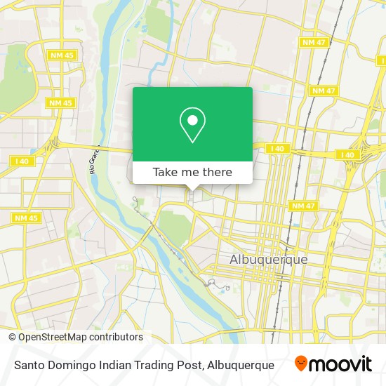 Santo Domingo Indian Trading Post map
