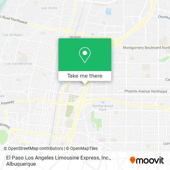 El Paso Los Angeles Limousine Express, Inc. map