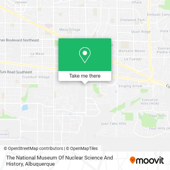 The National Museum Of Nuclear Science And History map