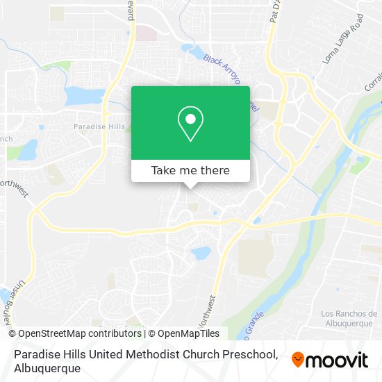Paradise Hills United Methodist Church Preschool map