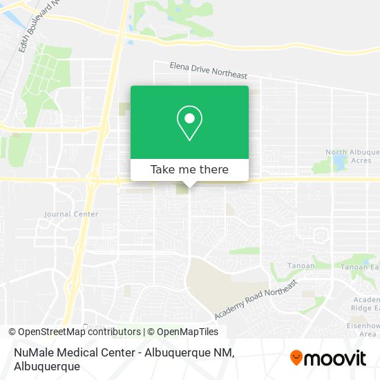 Mapa de NuMale Medical Center - Albuquerque NM