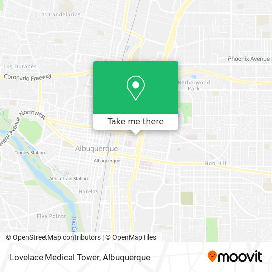 Lovelace Medical Tower map