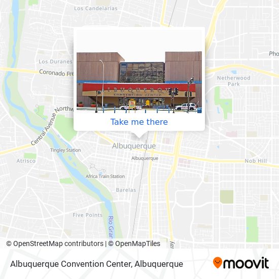 Mapa de Albuquerque Convention Center