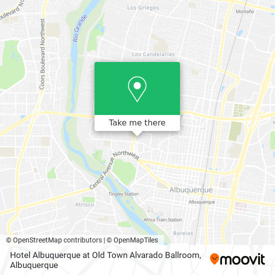 Mapa de Hotel Albuquerque at Old Town Alvarado Ballroom