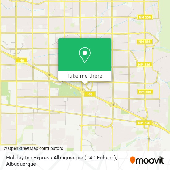 Mapa de Holiday Inn Express Albuquerque (I-40 Eubank)