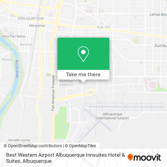 Best Western Airport Albuquerque Innsuites Hotel & Suites map