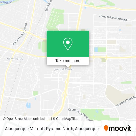 Albuquerque Marriott Pyramid North map