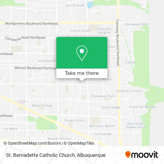 St. Bernadette Catholic Church map