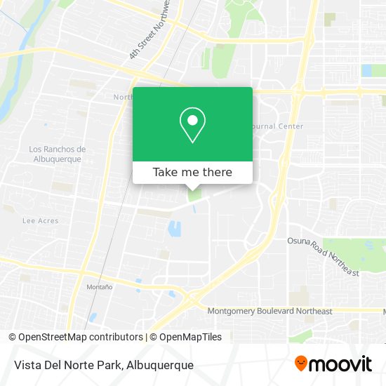 Vista Del Norte Park map