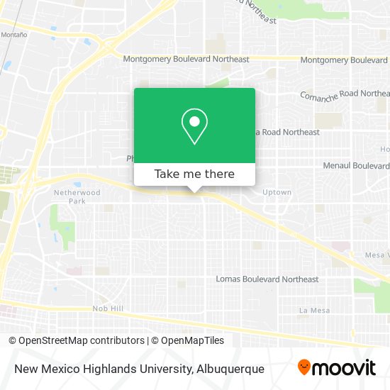 Mapa de New Mexico Highlands University