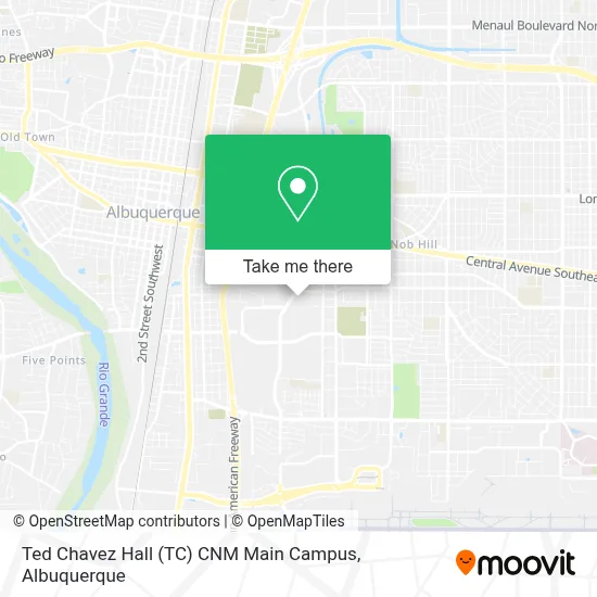 Ted Chavez Hall (TC) CNM Main Campus map