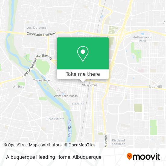 Mapa de Albuquerque Heading Home