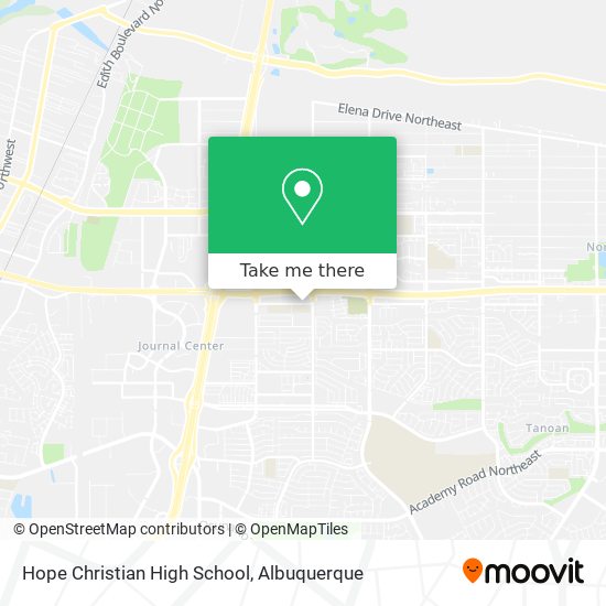 Hope Christian High School map