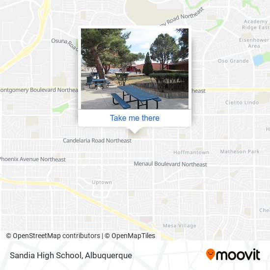 Mapa de Sandia High School