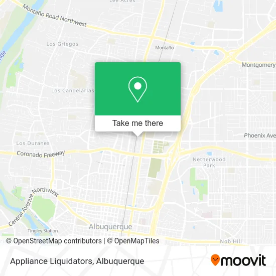 Appliance Liquidators map