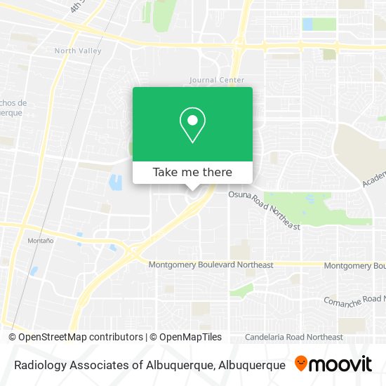 Mapa de Radiology Associates of Albuquerque