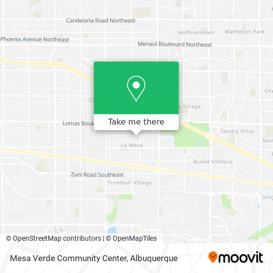 Mesa Verde Community Center map