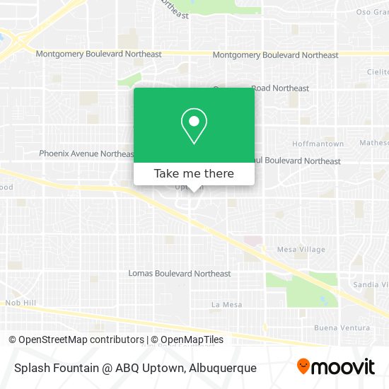 Mapa de Splash Fountain @ ABQ Uptown