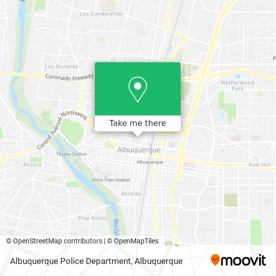 Mapa de Albuquerque Police Department