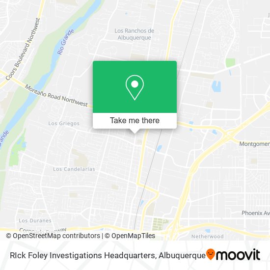RIck Foley Investigations Headquarters map