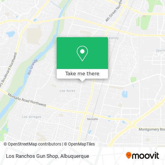 Los Ranchos Gun Shop map