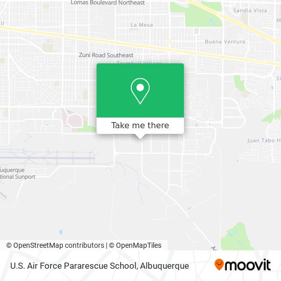 Mapa de U.S. Air Force Pararescue School