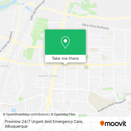 Presnow 24 / 7 Urgent And Emergency Care map
