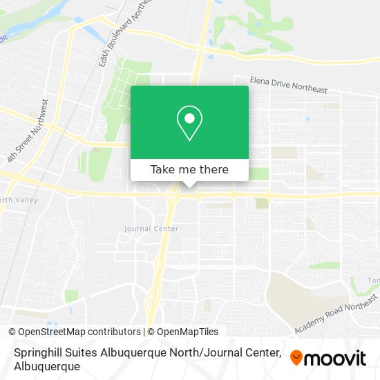 Springhill Suites Albuquerque North / Journal Center map