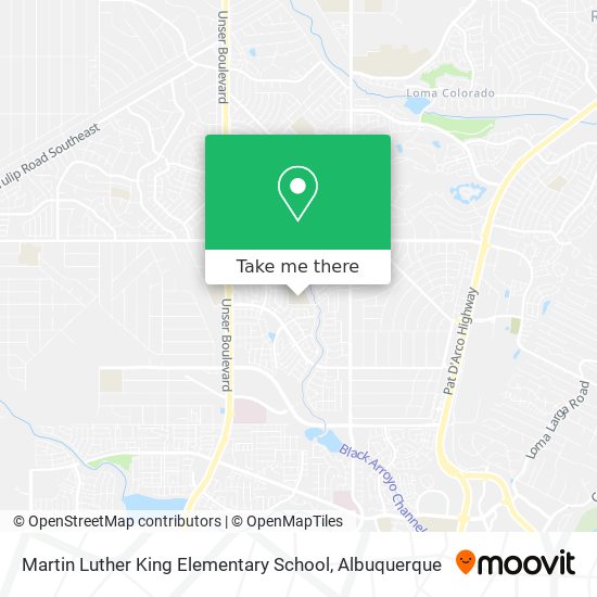 Mapa de Martin Luther King Elementary School