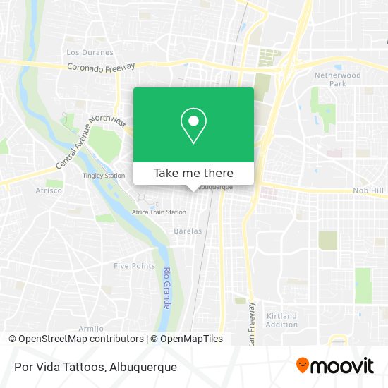 Por Vida Tattoos map