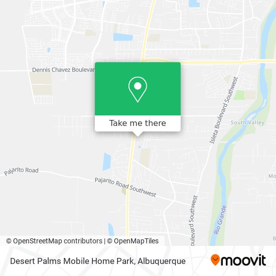 Mapa de Desert Palms Mobile Home Park