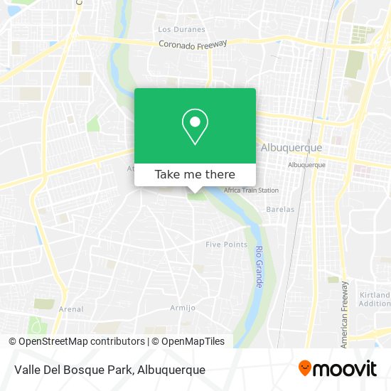 Valle Del Bosque Park map