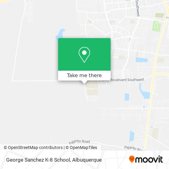 Mapa de George Sanchez K-8 School