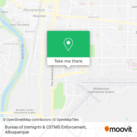 Mapa de Bureau of Immigrtn & CSTMS Enforcement