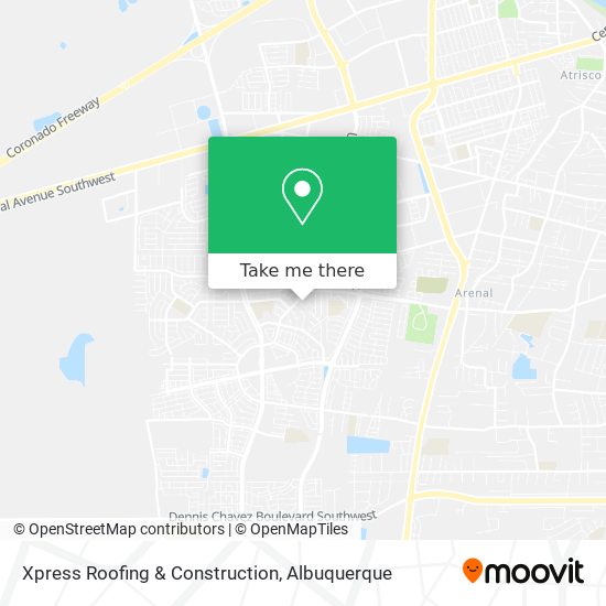 Xpress Roofing & Construction map