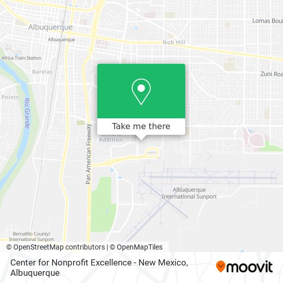 Mapa de Center for Nonprofit Excellence - New Mexico