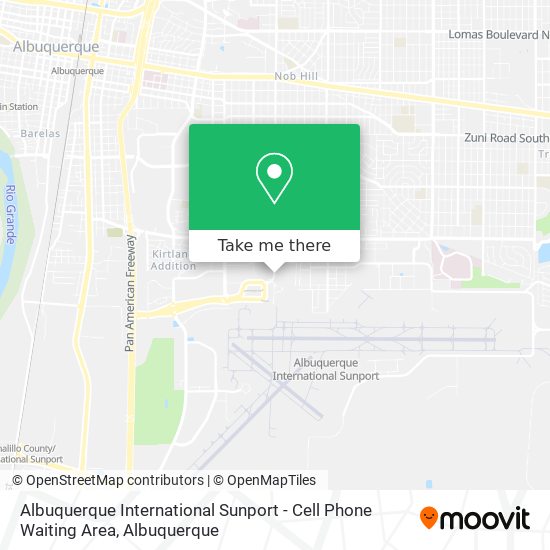 Albuquerque International Sunport - Cell Phone Waiting Area map