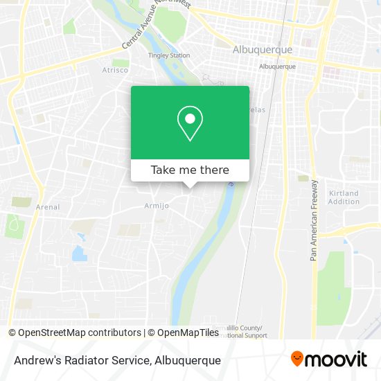 Andrew's Radiator Service map