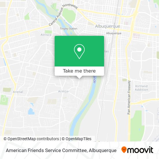 American Friends Service Committee map